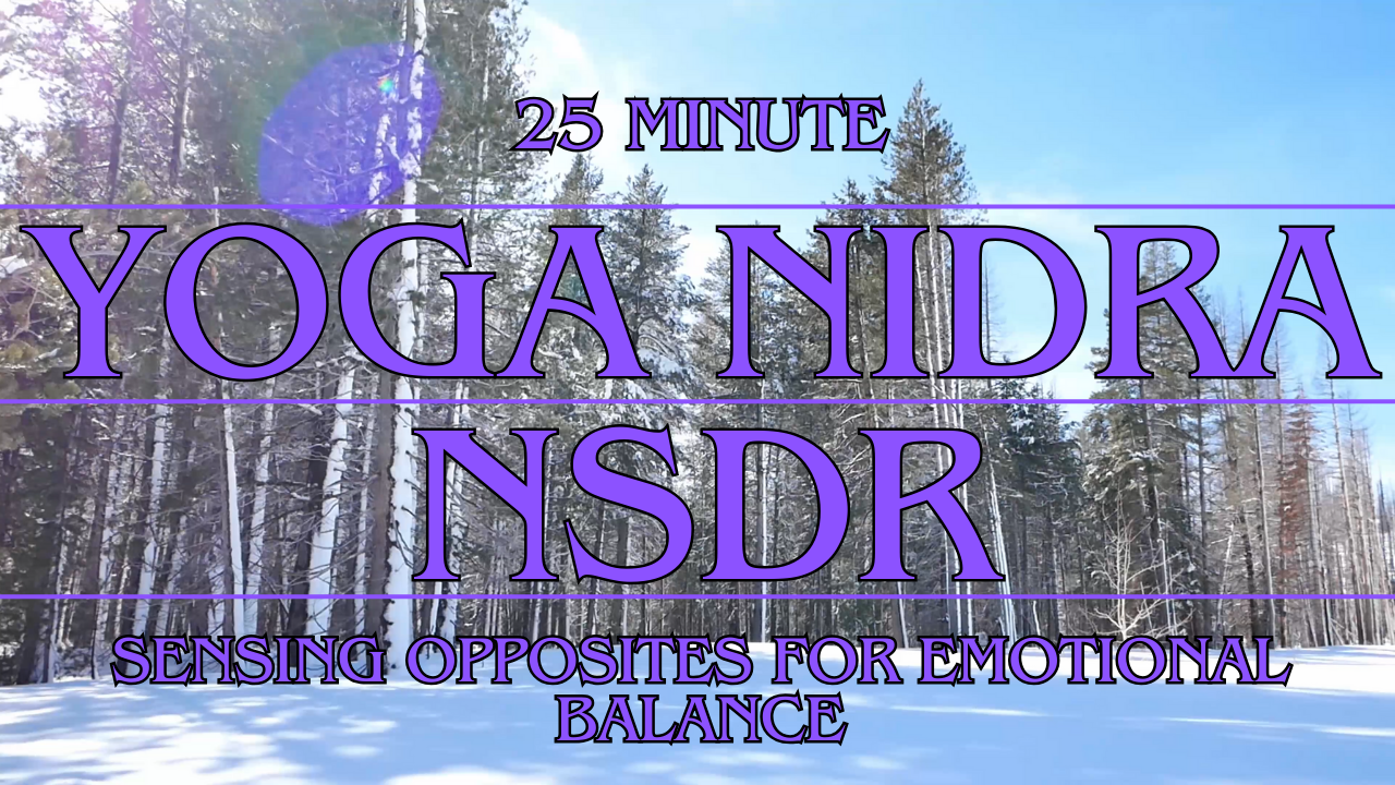 25-Minute Yoga Nidra/NSDR Meditation: Sensing Opposites For Emotional Balance